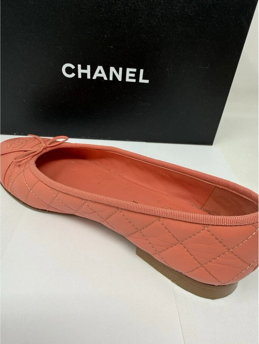 Chanel  Coral Ballet Flats 39